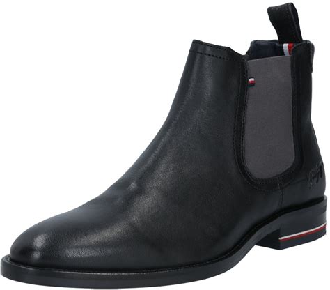 tommy hilfiger botas el|Leather Chelsea Bootie .